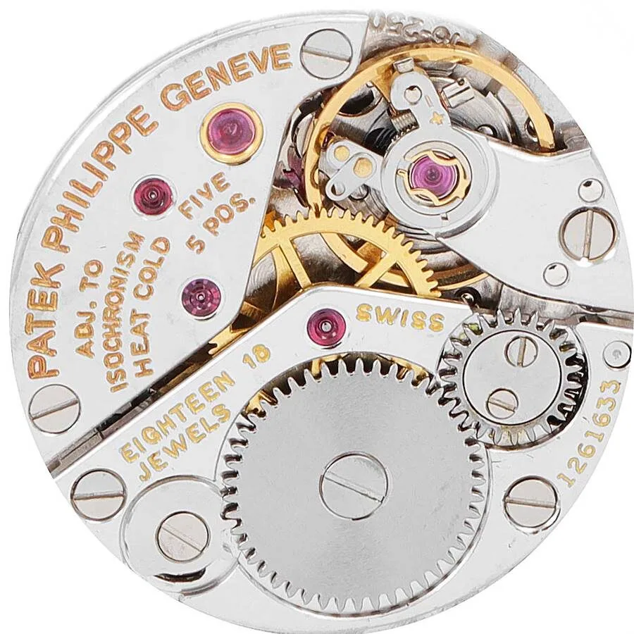Patek Philippe Calatrava 18k Yellow Gold Silver Dial Ladies Watch 4184 - Image 3