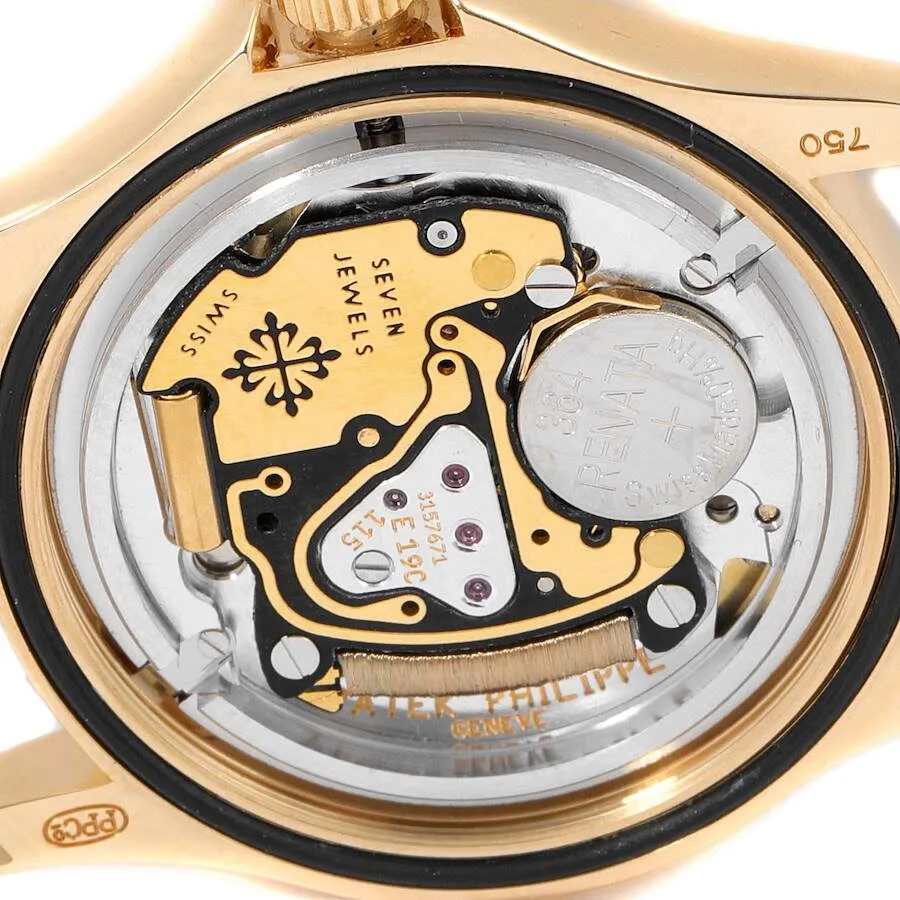 Patek Philippe Calatrava 18k Yellow Gold White Dial Ladies Watch 4906 - Image 3