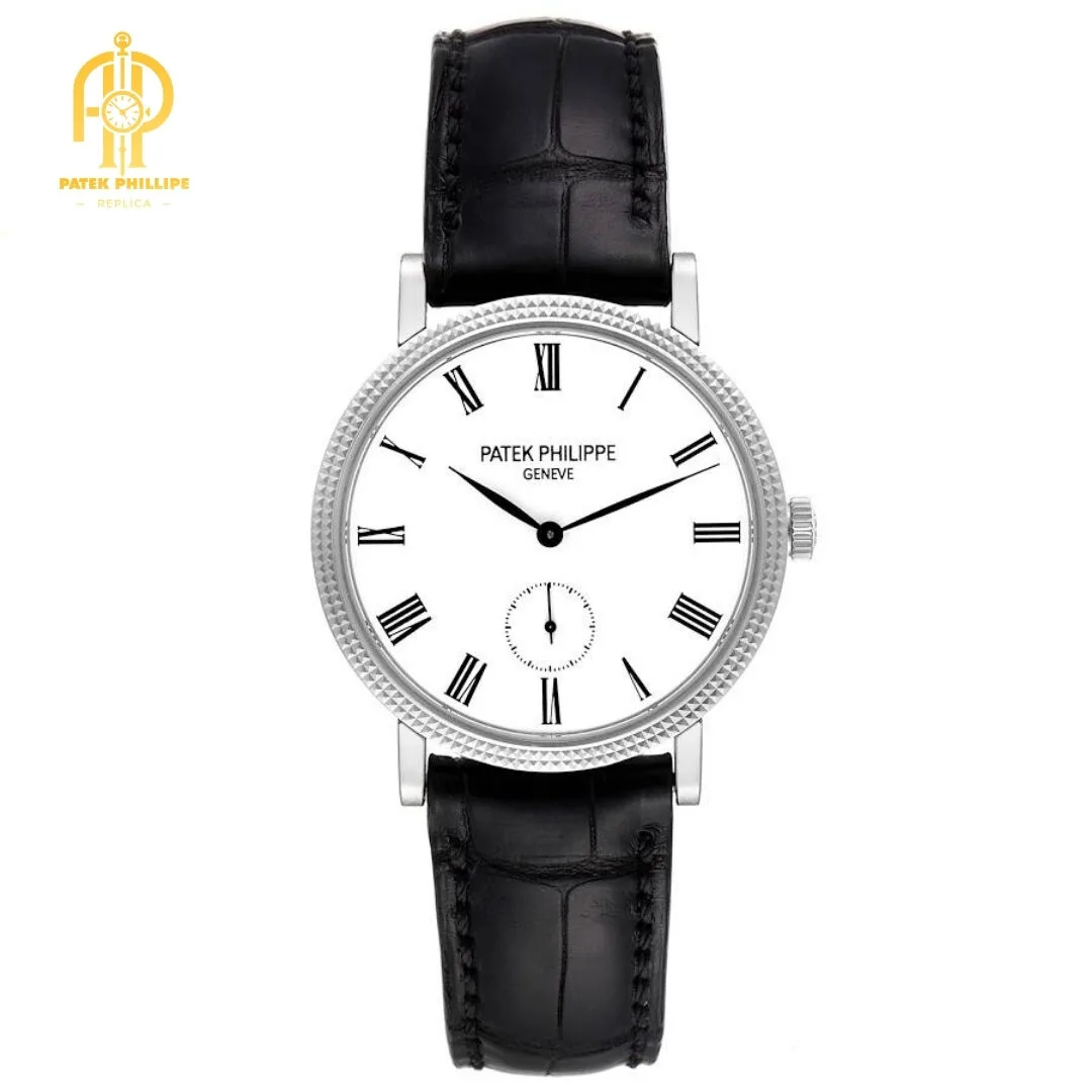 Patek Philippe Calatrava 31mm White Gold White Dial Ladies Watch 7119G