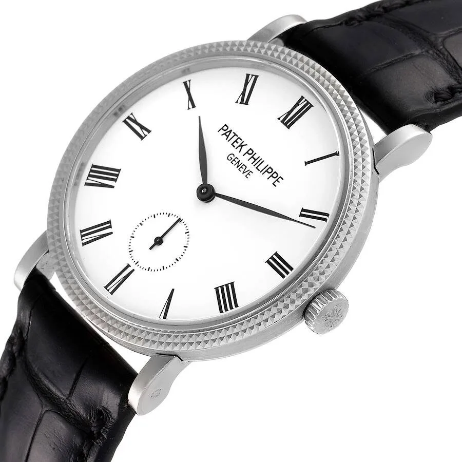 Patek Philippe Calatrava 31mm White Gold White Dial Ladies Watch 7119G - Image 4