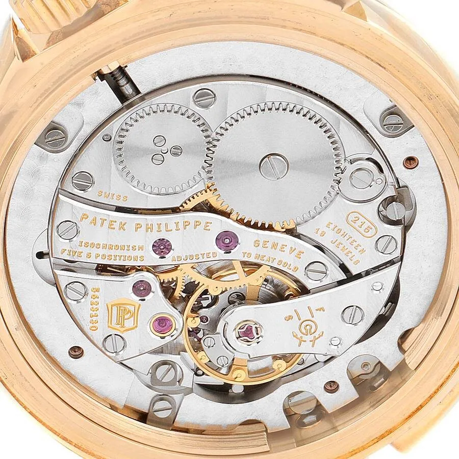 Patek Philippe Calatrava Travel Time Rose Gold MOP Diamond Watch 4934 - Image 3
