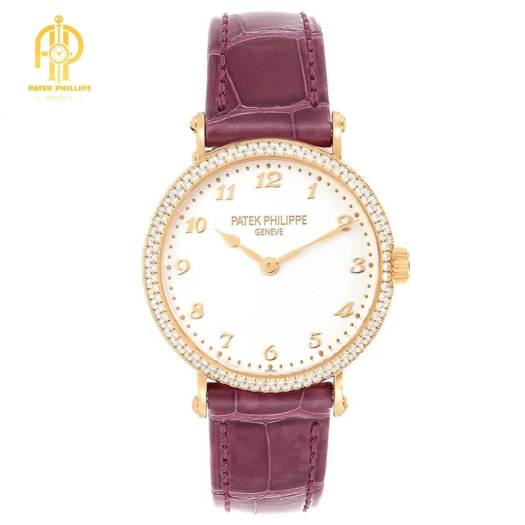 Patek Philippe Calatrava Ultra Thin Rose Gold Diamond Ladies Watch 7200