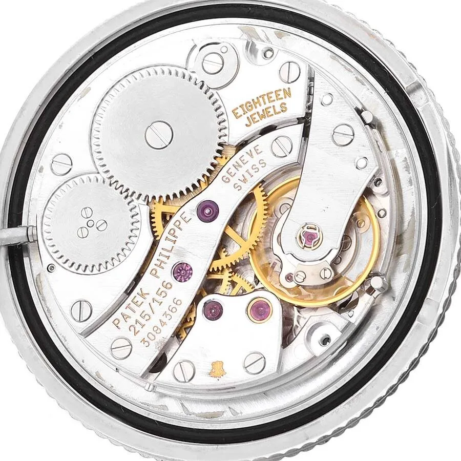 Patek Philippe Calatrava White Gold Cream Dial Diamond Ladies Watch - Image 3