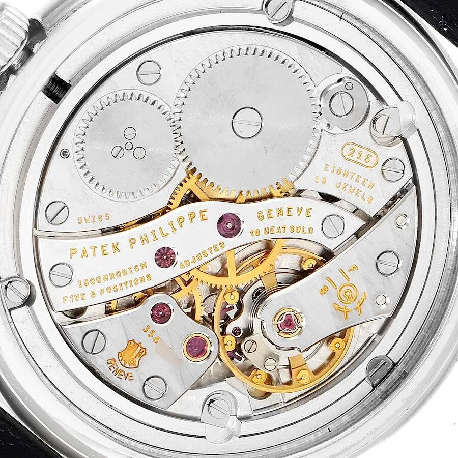 Patek Philippe Calatrava White Gold Mother of Pearl Diamond Ladies Watch 4959 - Image 3