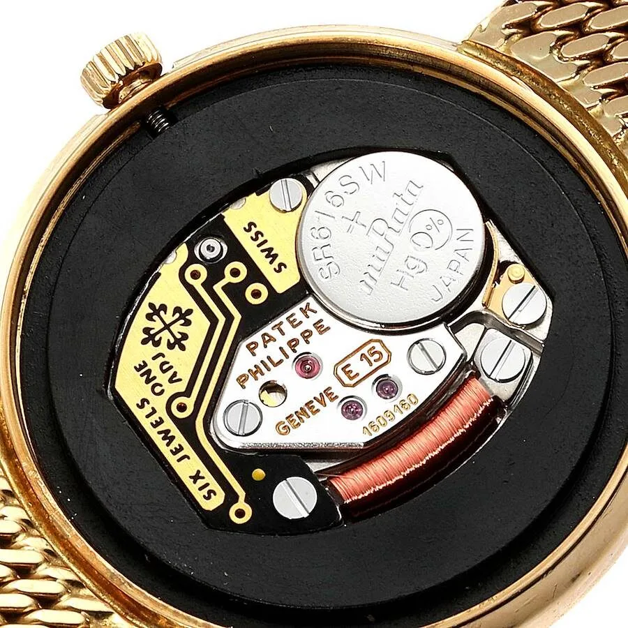 Patek Philippe Calatrava Yellow Gold Hobnail Bezel Ladies Watch 4819 - Image 3