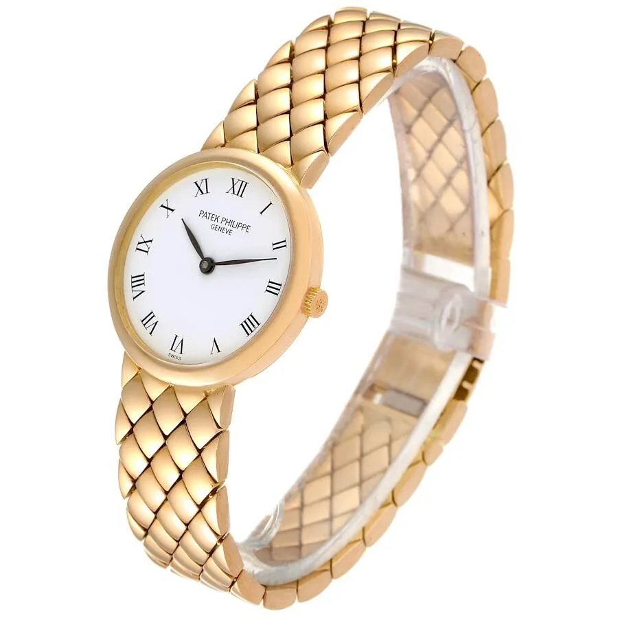 Patek Philippe Calatrava Yellow Gold White Roman Dial Ladies Watch 4821 - Image 5