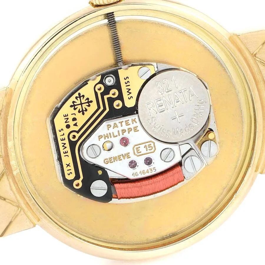 Patek Philippe Calatrava Yellow Gold White Roman Dial Ladies Watch 4821 - Image 4