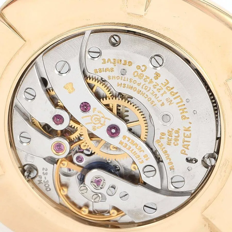 Patek Philippe Ellipse 18k Yellow Gold Champagne Dial Mens Watch 3644 - Image 4
