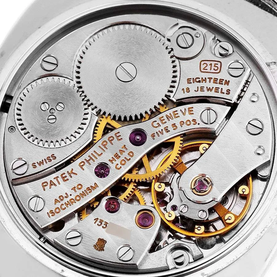 Patek Philippe Golden Ellipse 18k White Gold Silver Dial Mens Watch 3848 - Image 3