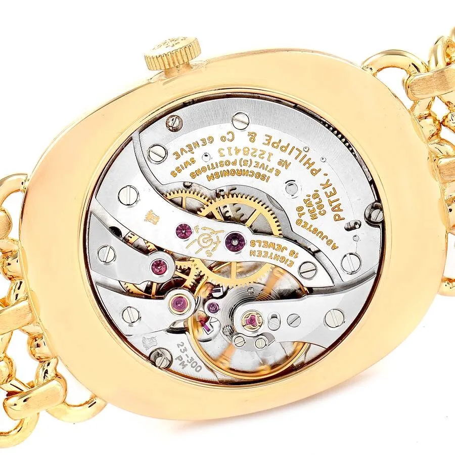 Patek Philippe Golden Ellipse 18k Yellow Gold Blue Dial Watch 3648 - Image 3