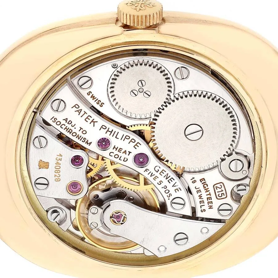 Patek Philippe Golden Ellipse 18k Yellow Gold Champagne Dial Mens Watch 3848 - Image 3