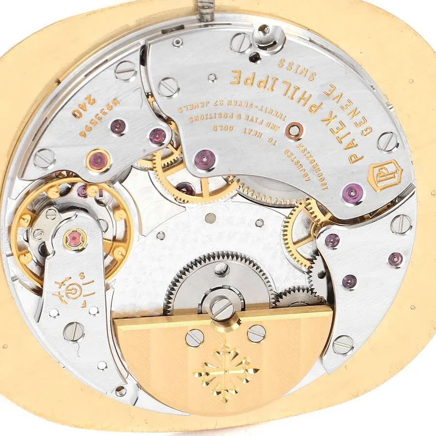 Patek Philippe Golden Ellipse Grande Taille Blue Dial Platinum Mens Watch 5738 - Image 3