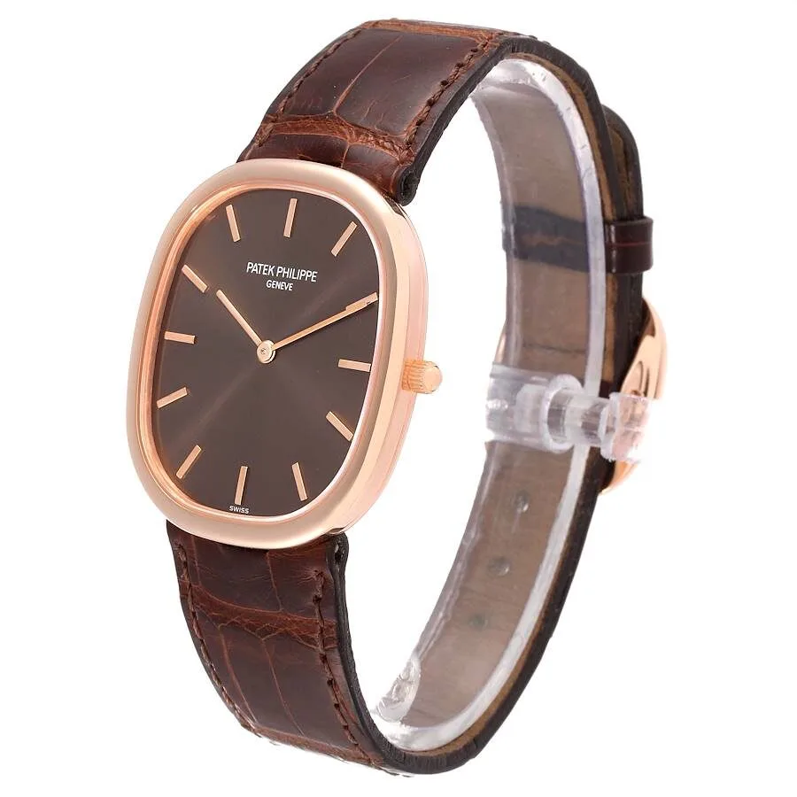 Patek Philippe Golden Ellipse Jumbo Rose Gold Automatic Mens Watch 3738 - Image 5