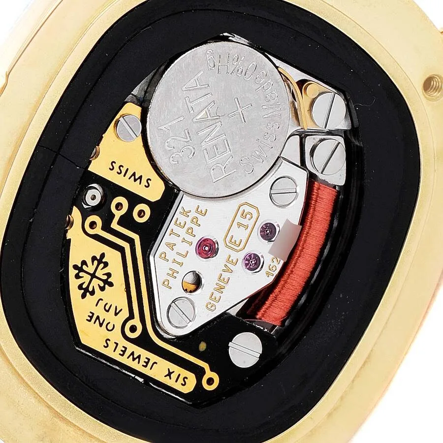 Patek Philippe Golden Ellipse Yellow Gold MOP Diamond Dial Ladies Watch 4830 - Image 3