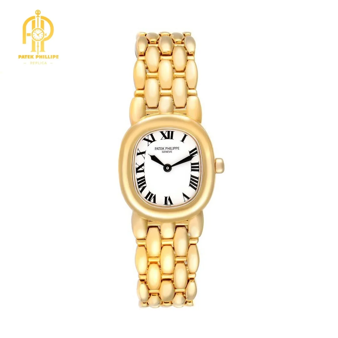 Patek Philippe Golden Ellipse Yellow Gold White Dial Ladies Watch 4830