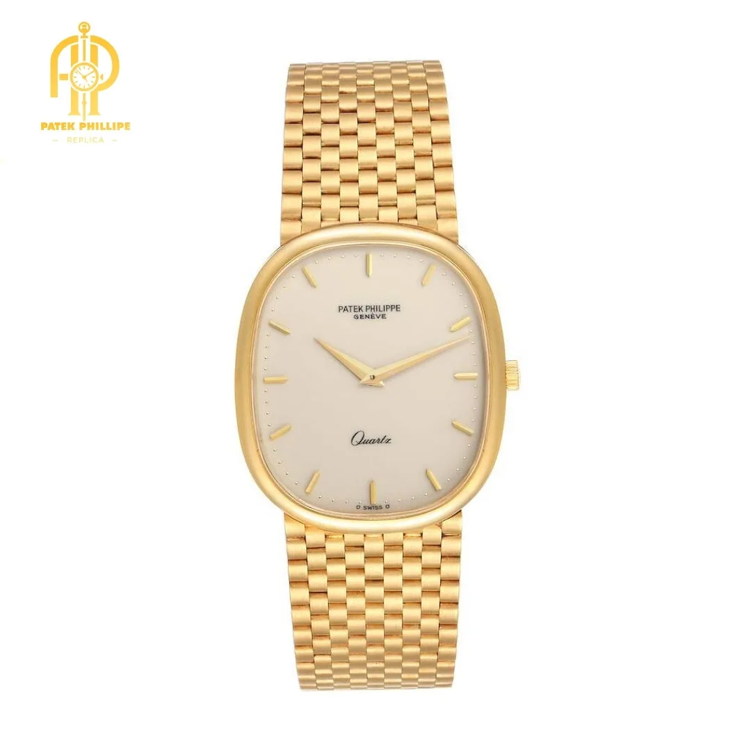 Patek Philippe Grand Ellipse 18k Yellow Gold Mens Watch 3838