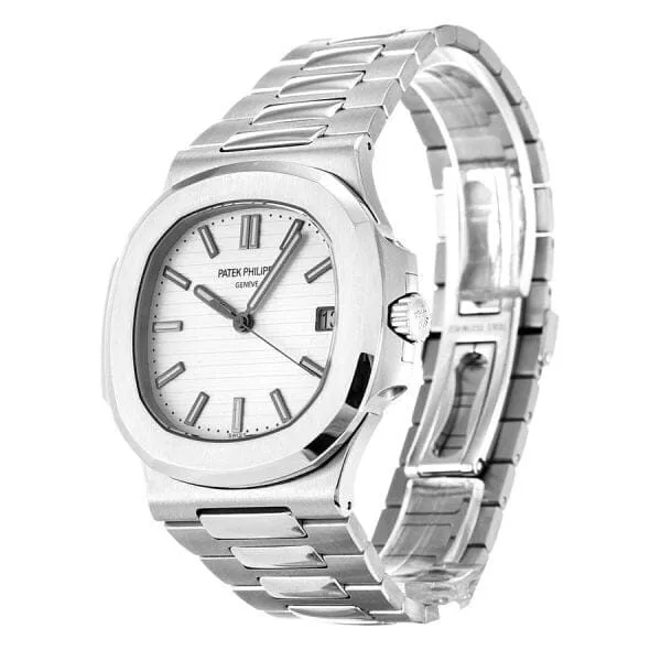 Patek Philippe Nautilus Jumbo White Dial 5719/10G-010 Iced Out - Image 4