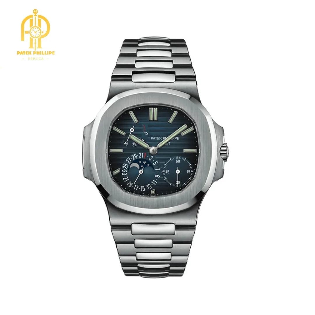 Patek Philippe Nautilus Steel Blue Dial Moon Phase 5712/1A-001