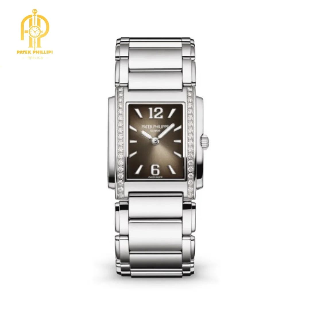 Patek Philippe Twenty~4 Stainless Steel Gray Sunburst Dial Watch 4910/1200A-010